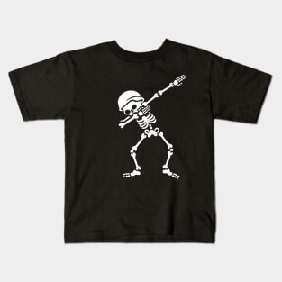 Soldier biker skeleton Dab / Dabbing Kids T-Shirt